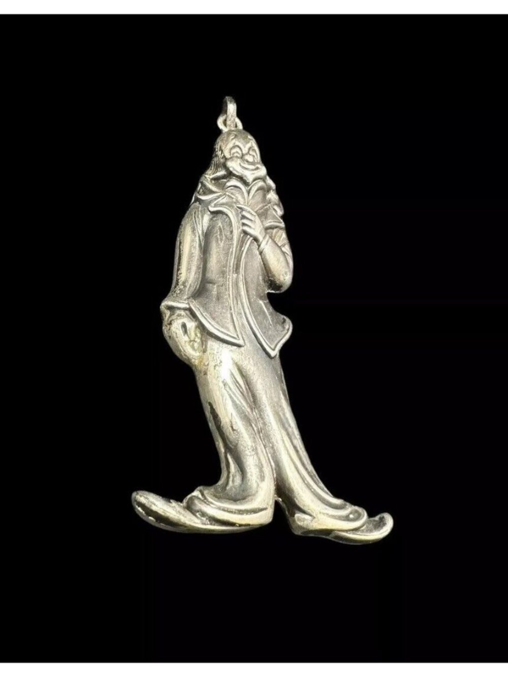 Vintage 1978 RM Trush Sterling Silver CLOWN Ornament Signed